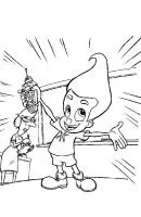 Jimmy Neutron kleurplaat 23